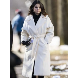 Only Murders in the Building Selena Gomez White Coat